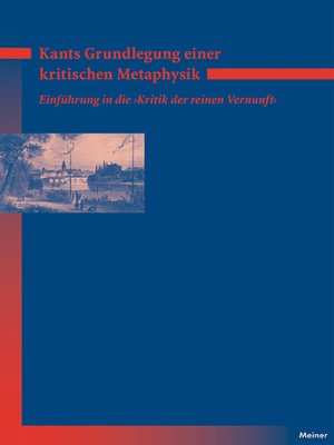 cover image of Kants Grundlegung einer kritischen Metaphysik